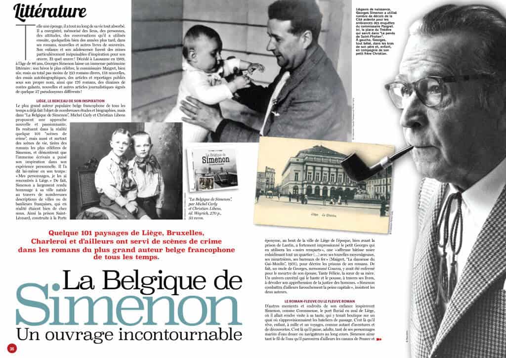 La Belgique de Simenon - 101 scènes d'enquêtes Michel Carly et Christian Libens